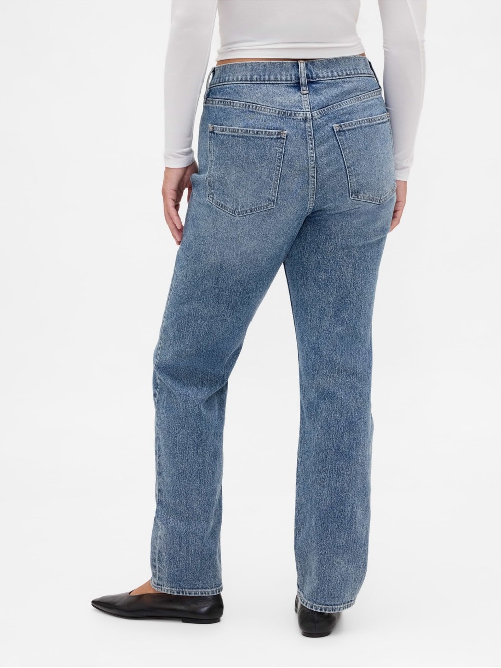GAP High-Rise 90s Slim Straight Jeans (Petite) - Picture 6 of 8